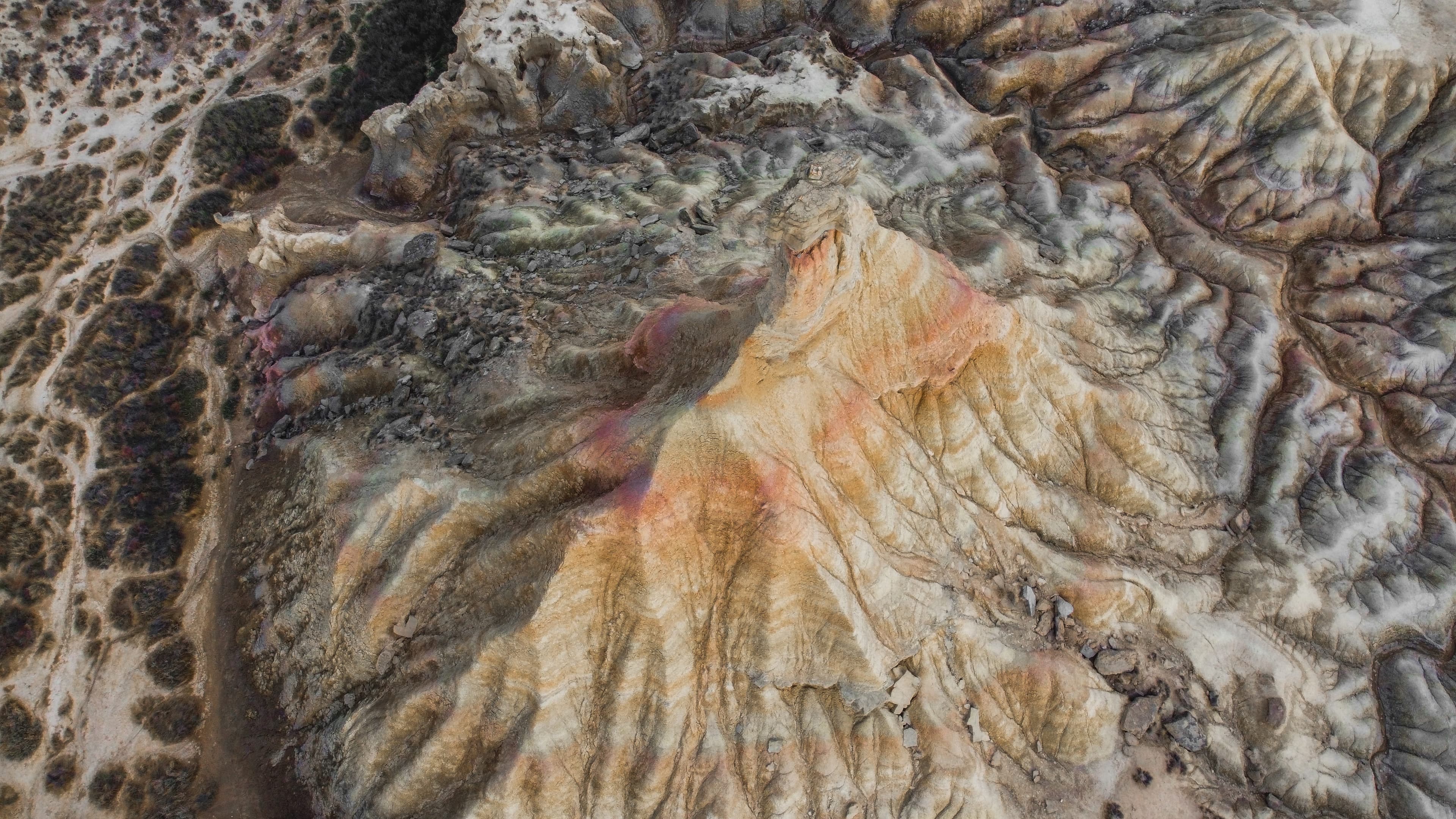 Vista aérea o textura de tierra